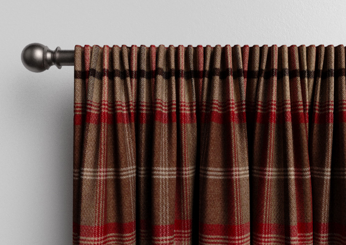 Highland, Rosso - Made to Measure Curtains - Image 9
